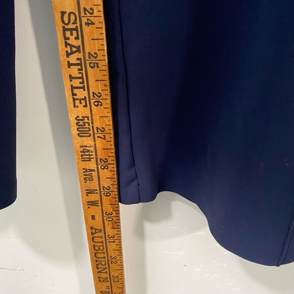 Athleta Women's Metropolis Wide Leg Pants Navy Black 2 Petite Track Travel - Picture 10 of 10